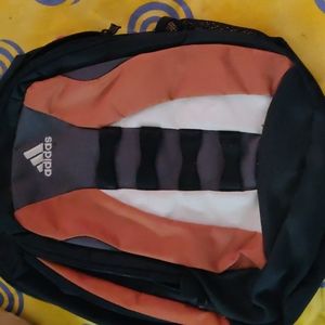 Adidas backpack orange and black